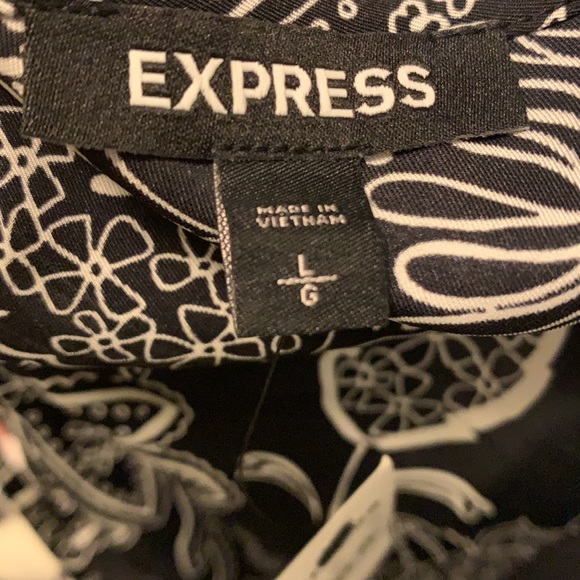 New Express Floral Tie Strap Maxi Dress - Size L - Picture 4 of 8